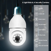 دوربین لامپی چرخش 360 درجه قابل کنترل با نرم افزار v380